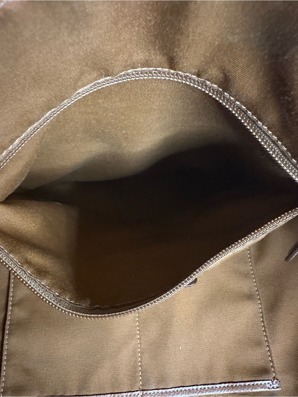 Coach Cognac Leather Street Tote with Gold Logo - Picture 12 of 15